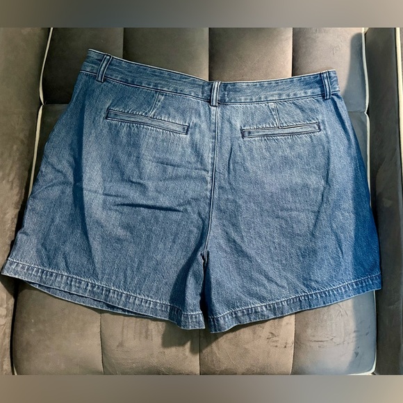 Madewell Harlow Superwide Blue Jean Shorts - Picture 7 of 9